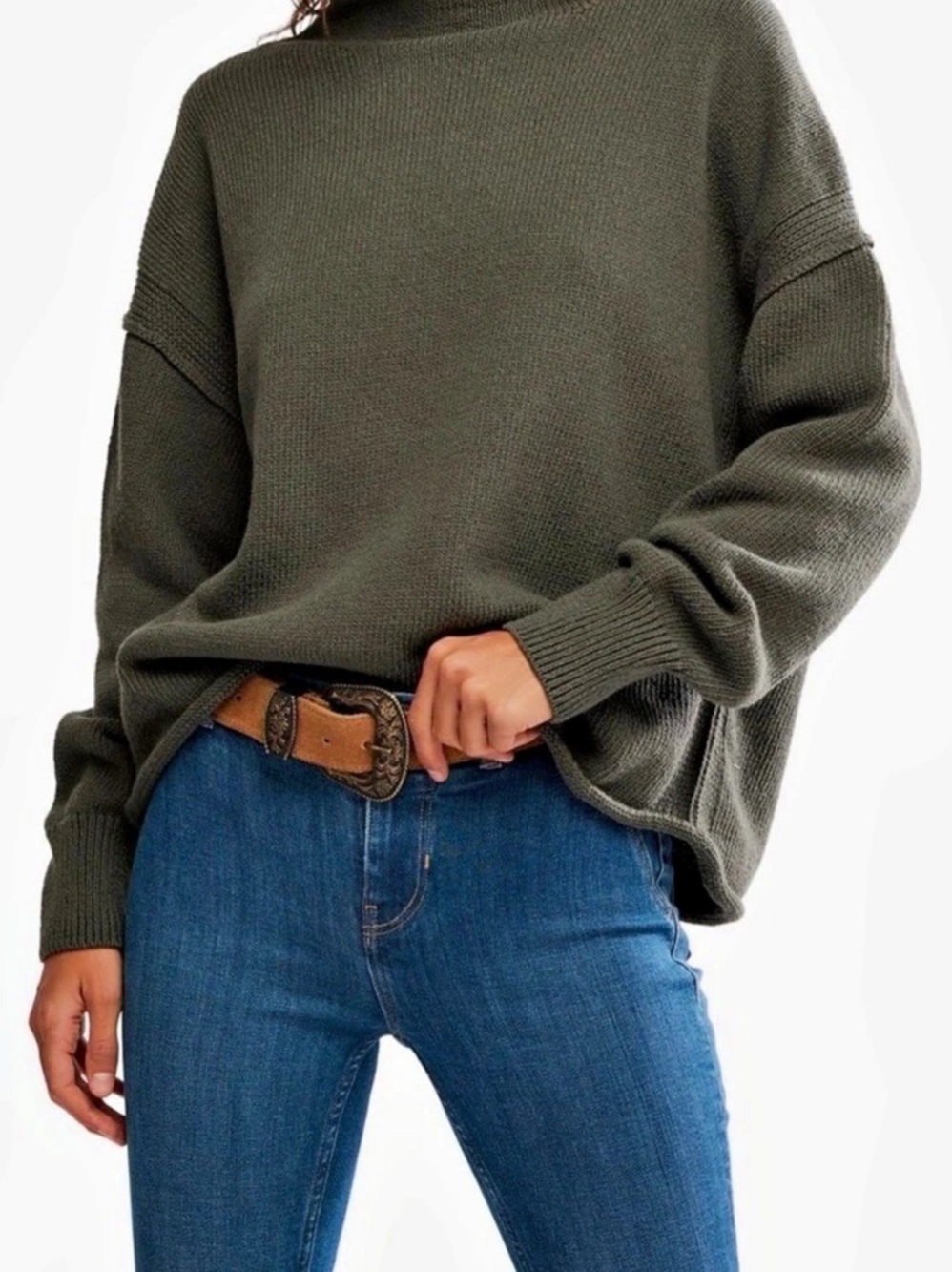 We The Free Torres Sweater Green